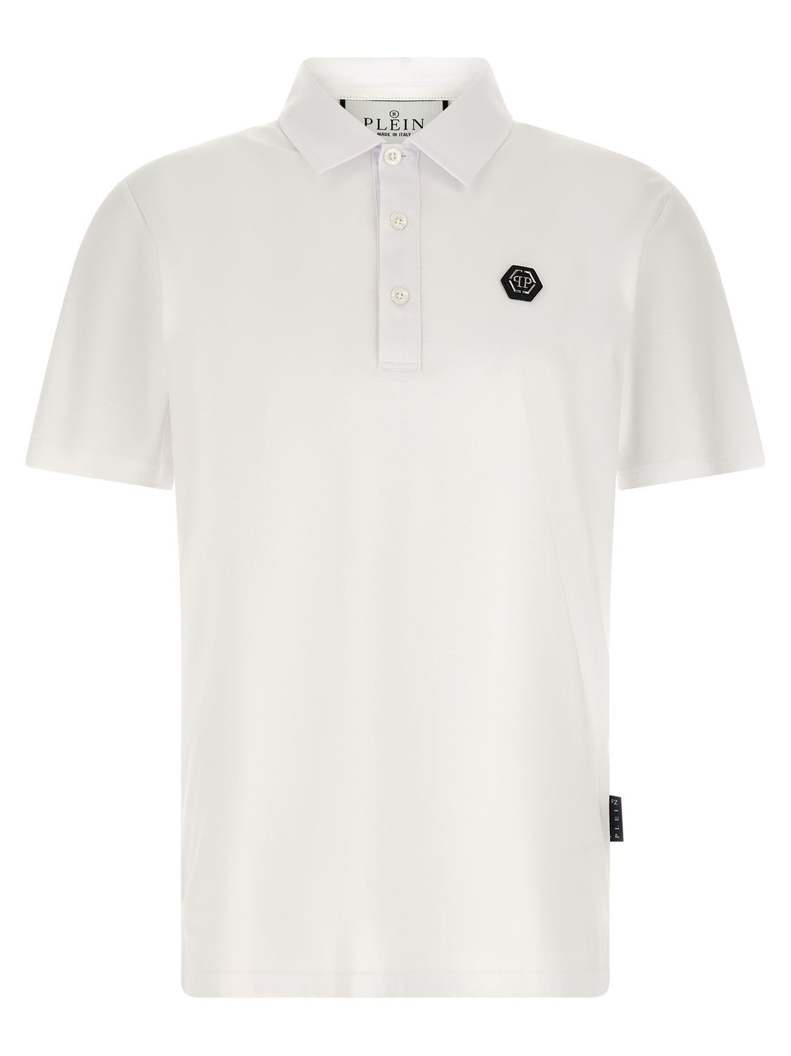 White Cotton Polo Shirt