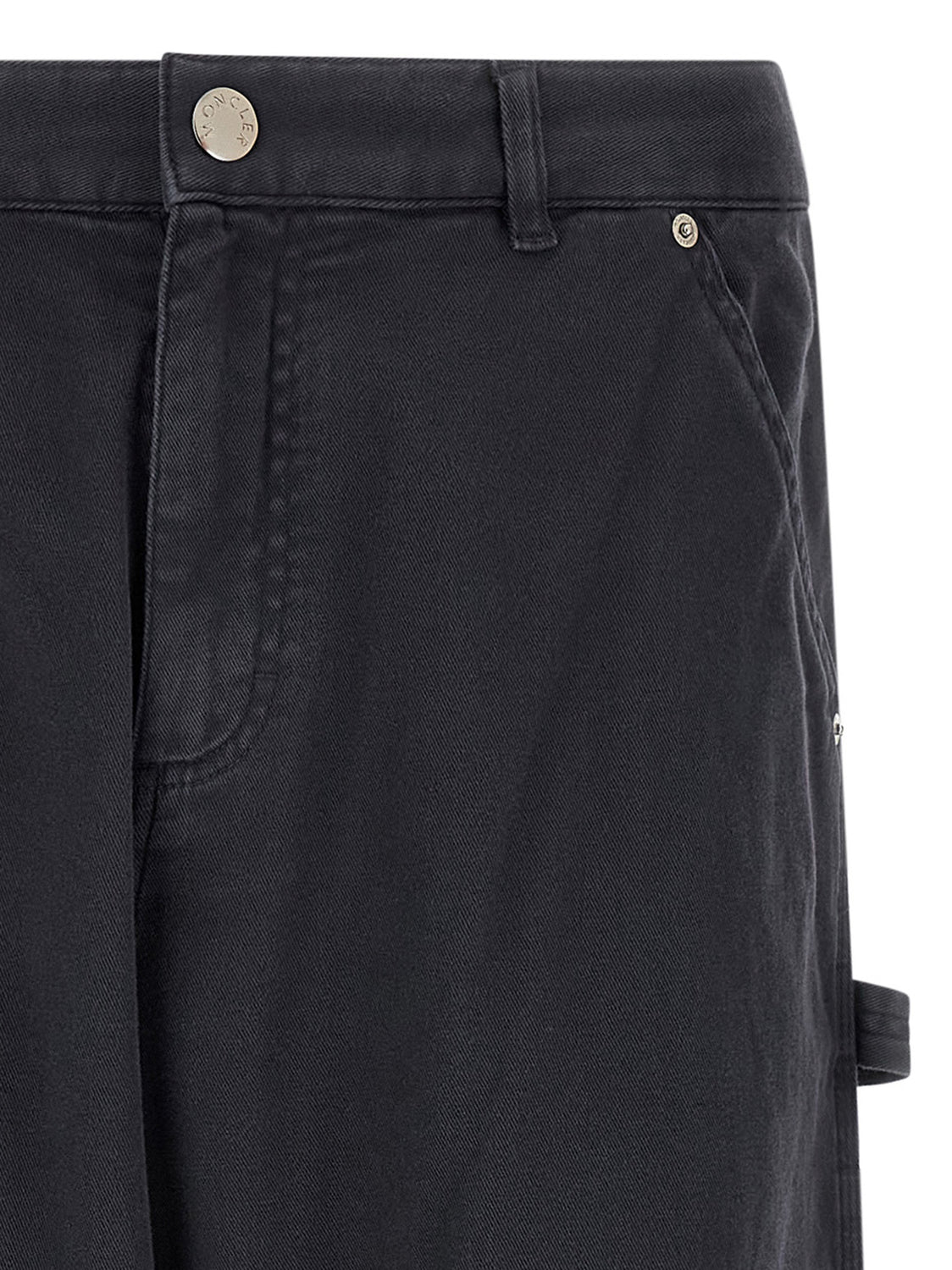 Blue Cotton Cargo Pants