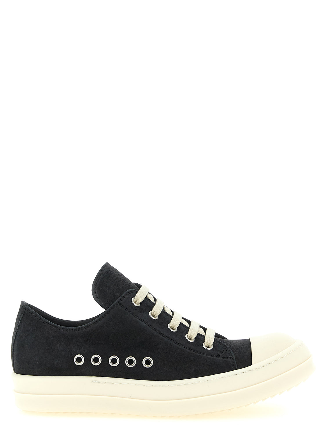 Black Calfskin Low Top Sneakers
