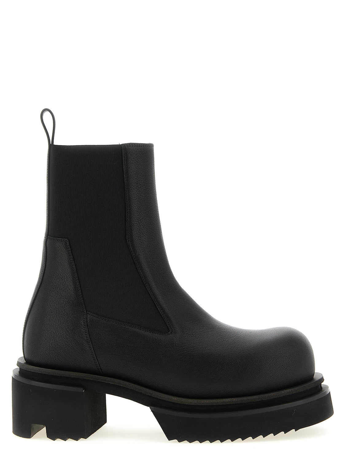 Black Goatskin Ankle Boots