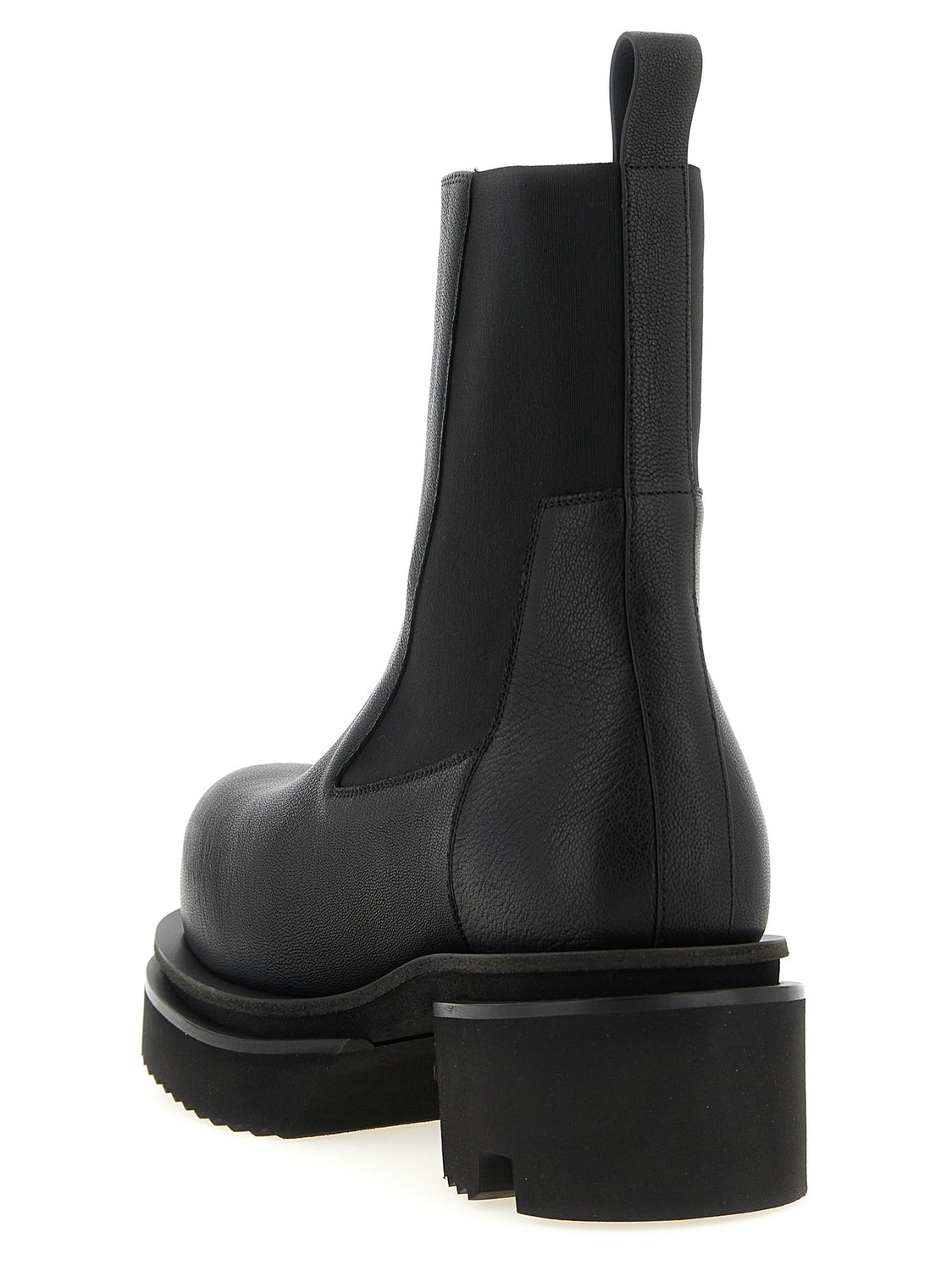 Black Goatskin Ankle Boots