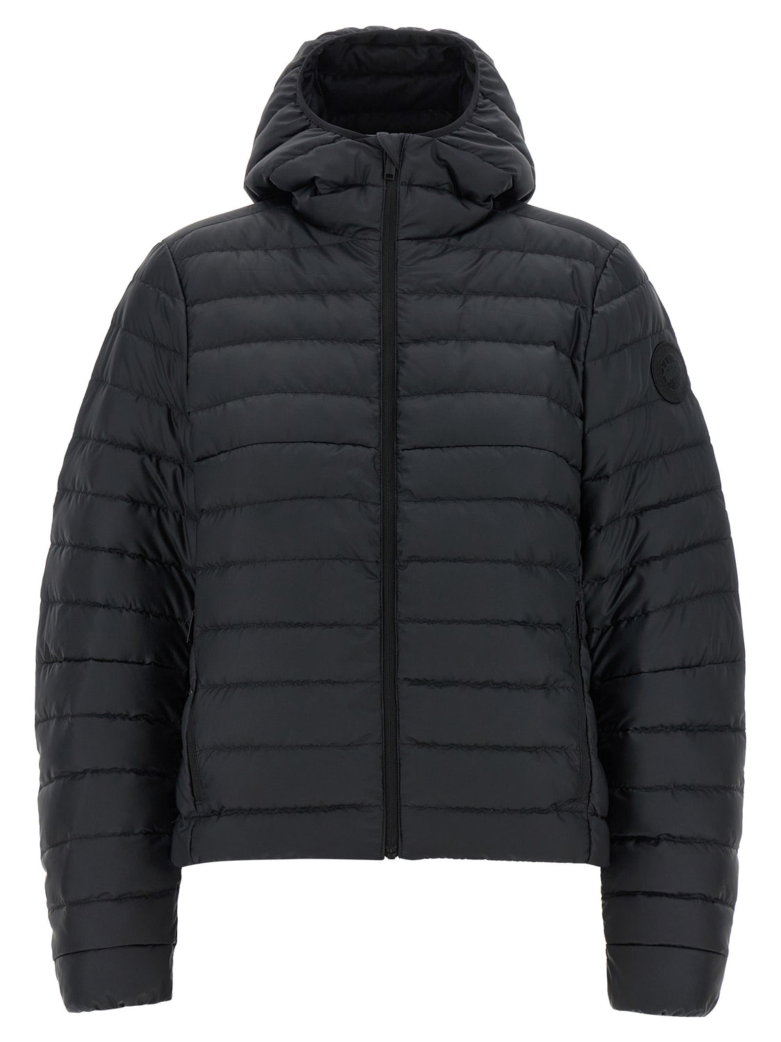 Black Polyamide Full-Length Jacket