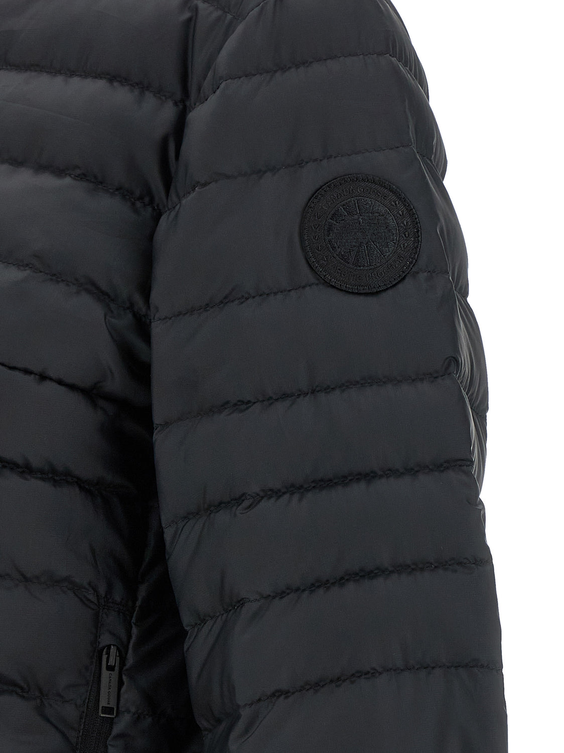Black Polyamide Full-Length Jacket