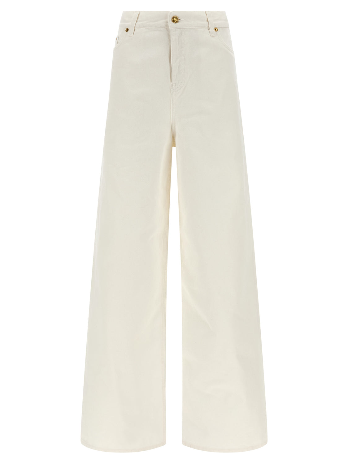 White Cotton Boyfriend Jeans