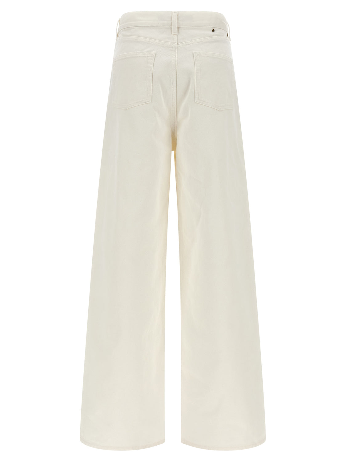 White Cotton Boyfriend Jeans