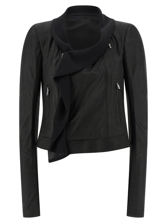 Black Lamb Leather Leather Jacket