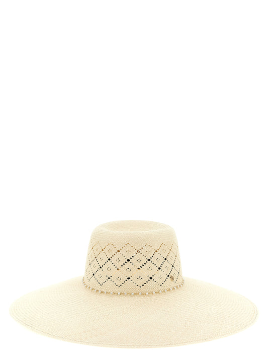Beige Fabric Sunhat