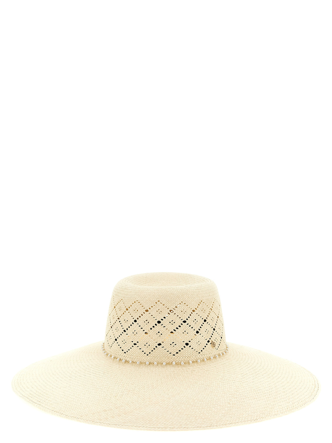 Beige Fabric Sunhat