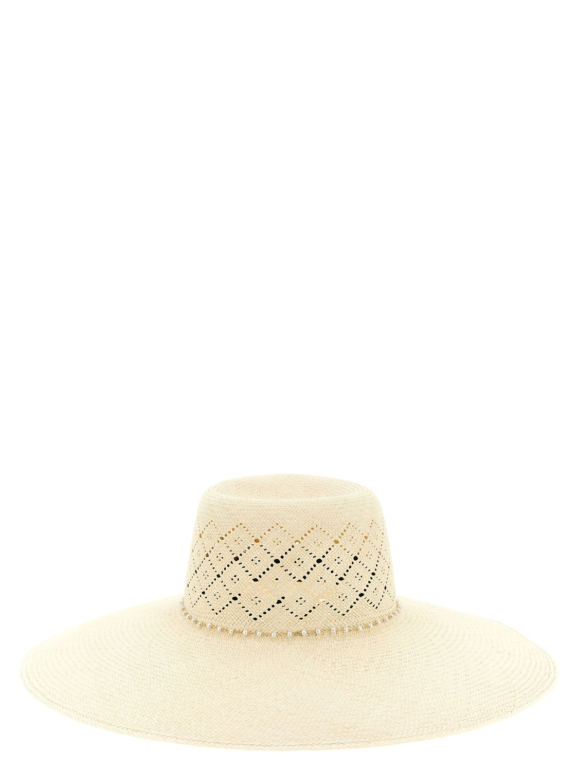 Beige Fabric Sunhat