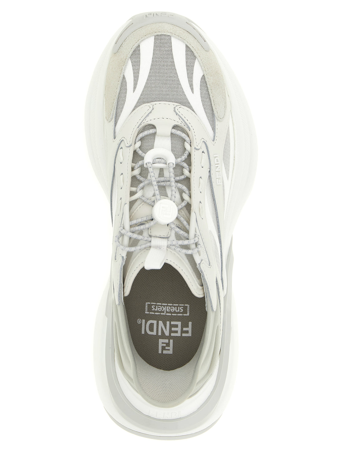 Gray Calfskin Athletic Sneakers