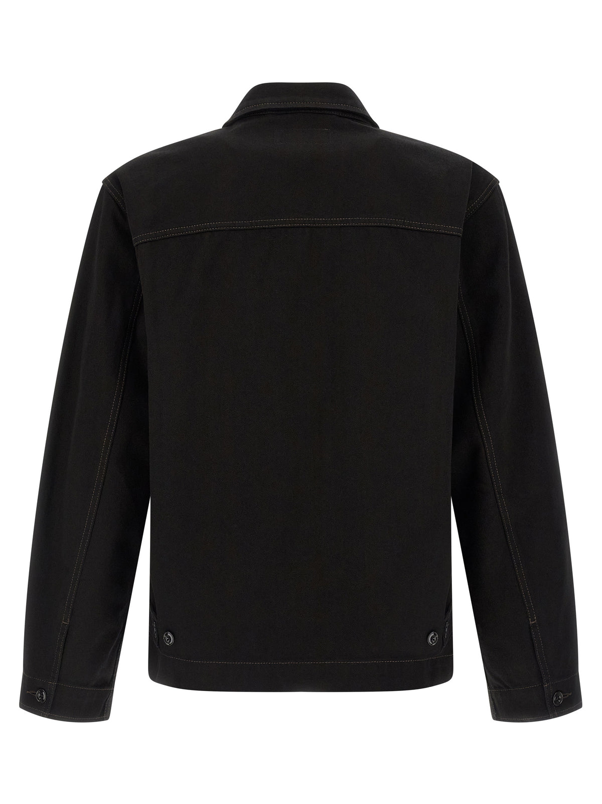 Black Cotton Denim Jacket