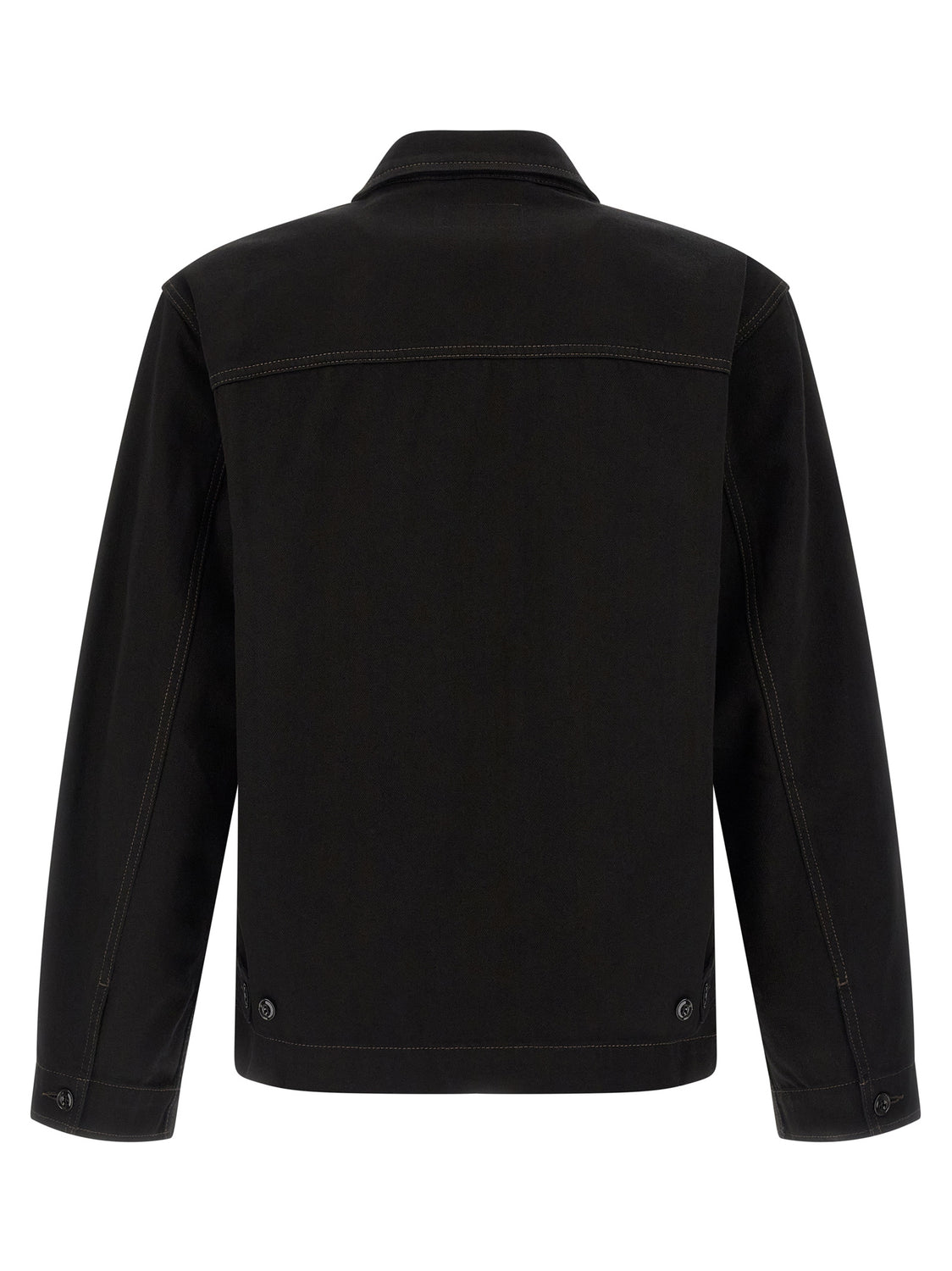Black Cotton Denim Jacket