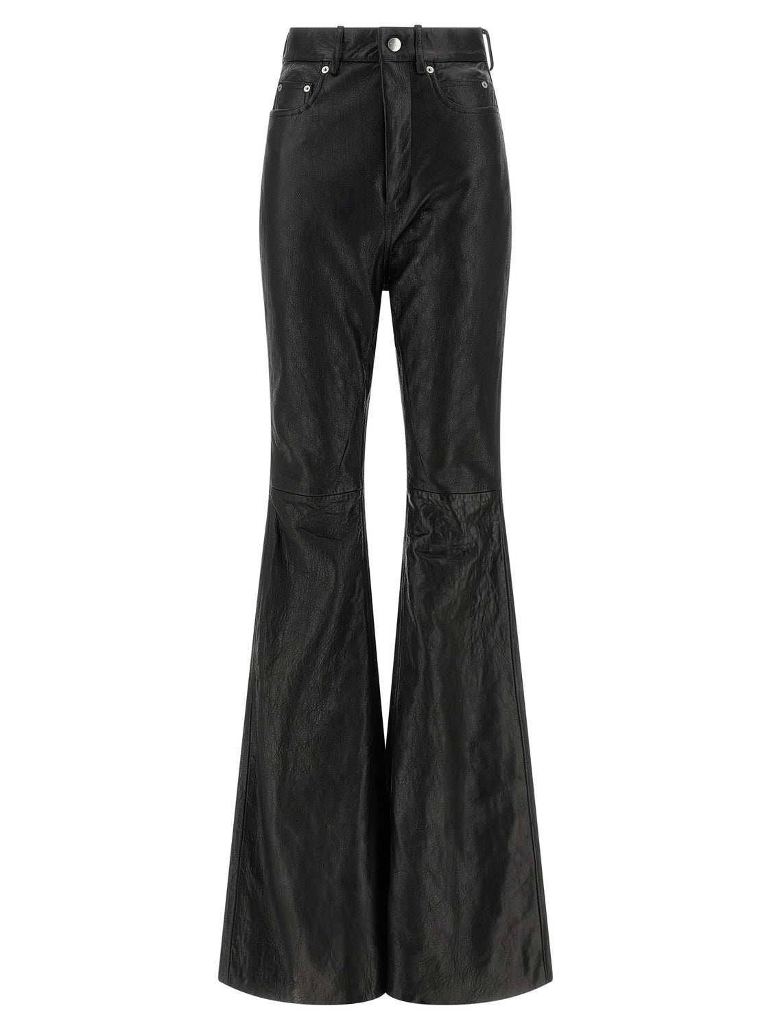 Black Lamb Leather Pants