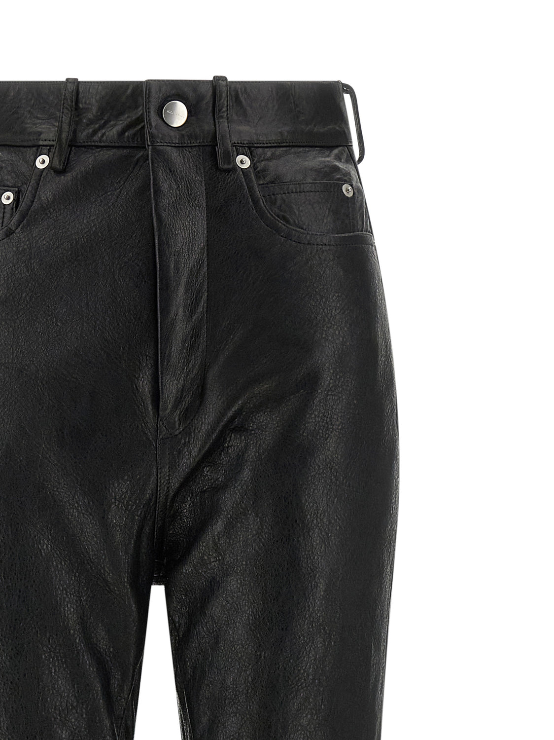 Black Lamb Leather Pants