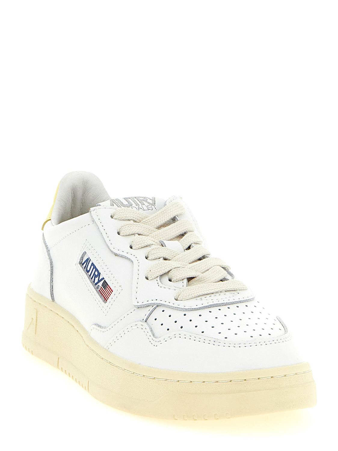 Bicolor Cowhide Low Top Sneakers