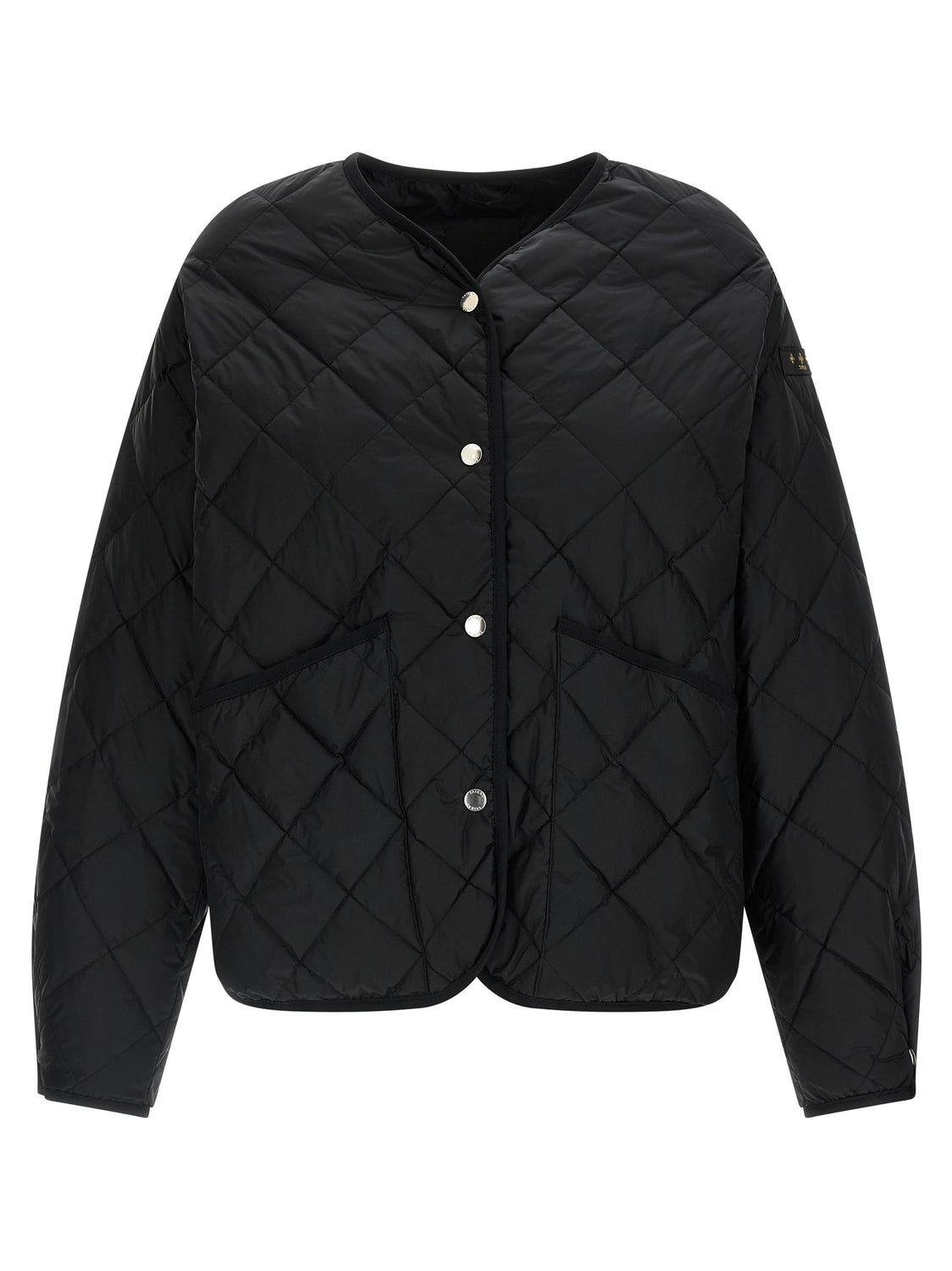 Black Nylon Bomber