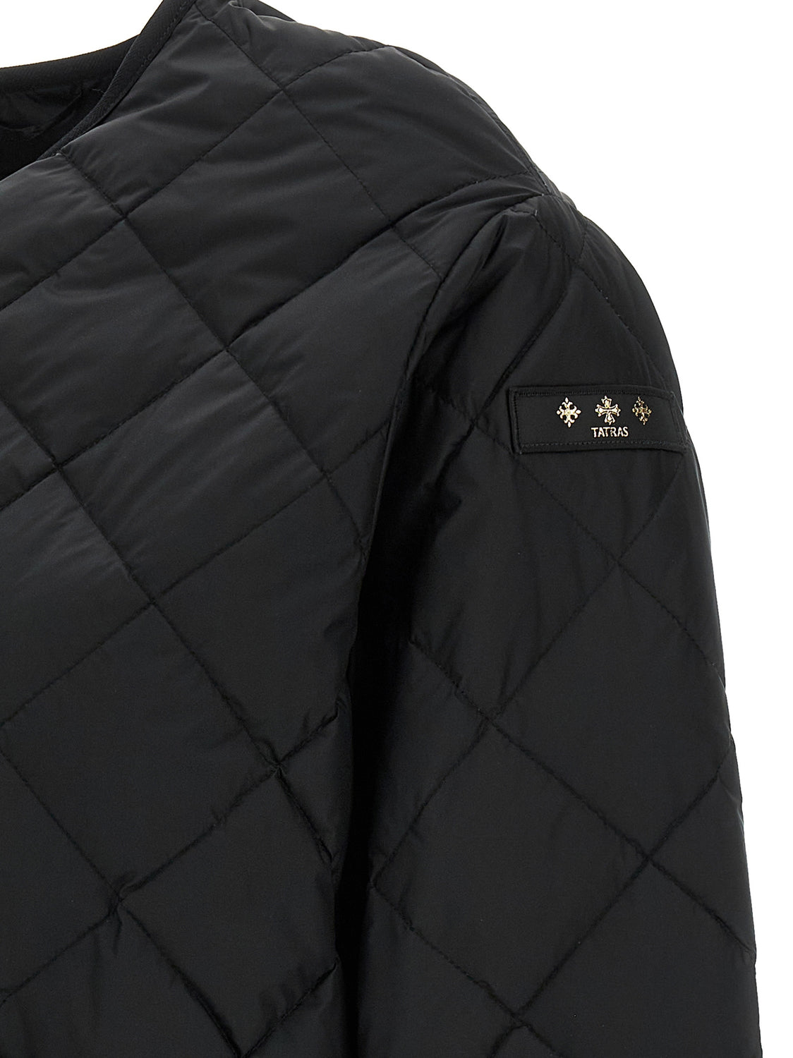 Black Nylon Bomber