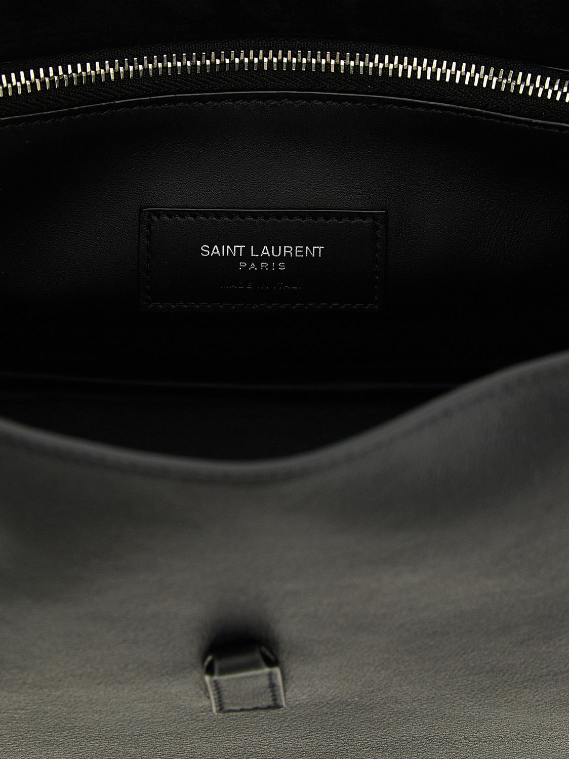 Black Calfskin Shoulder Bag
