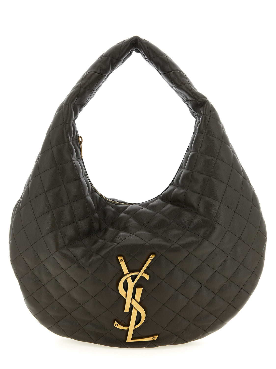 Brown Lamb Leather Shoulder Bag