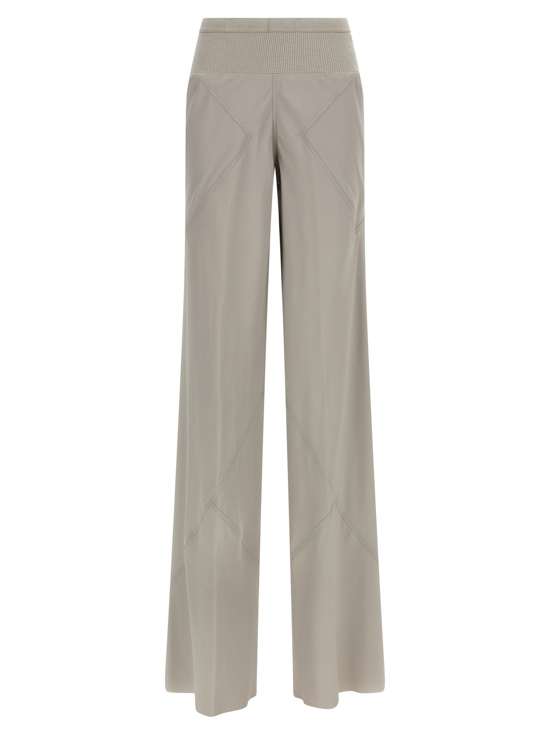 Gray Acetate Flared Pants