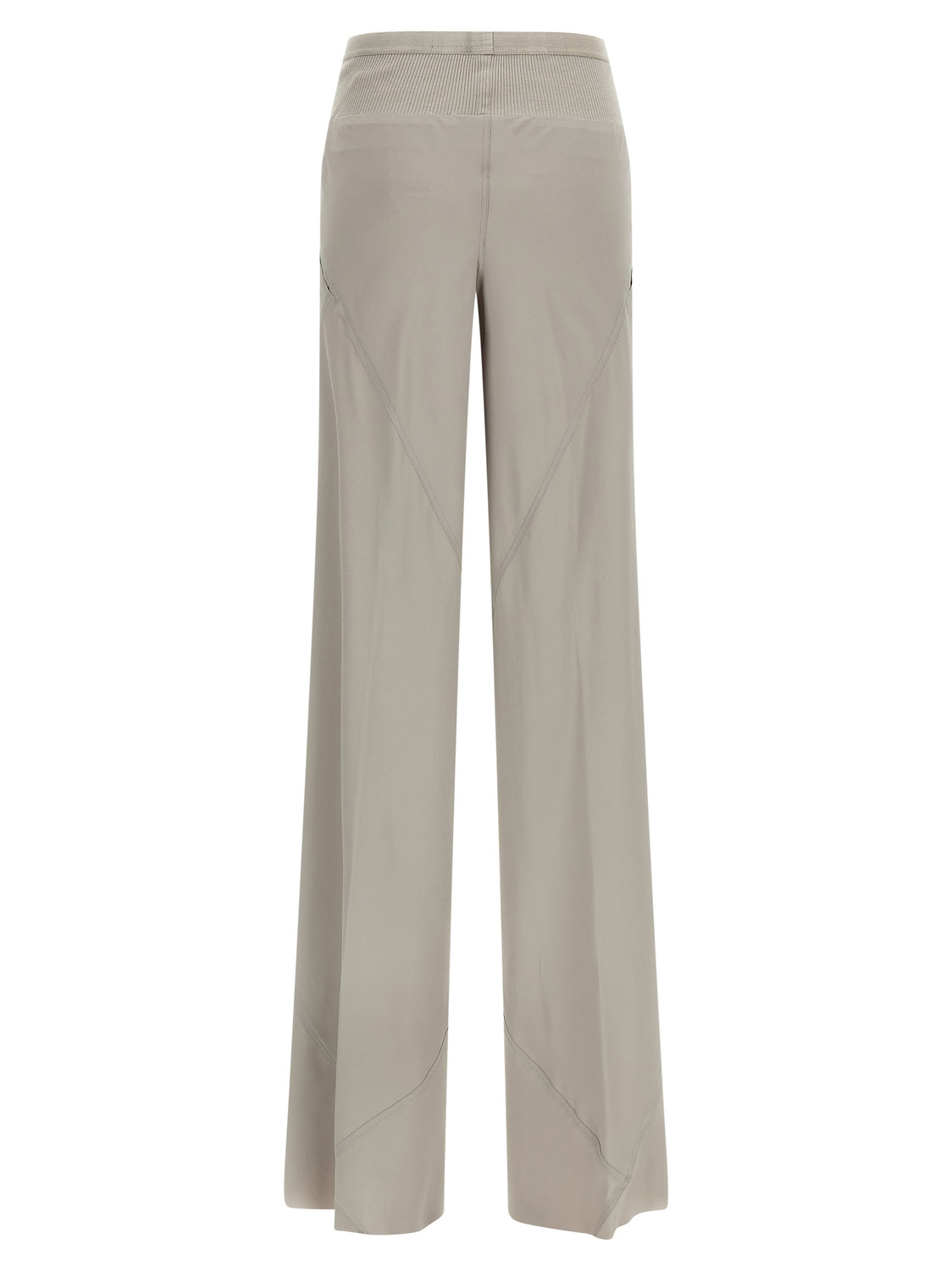 Gray Acetate Flared Pants