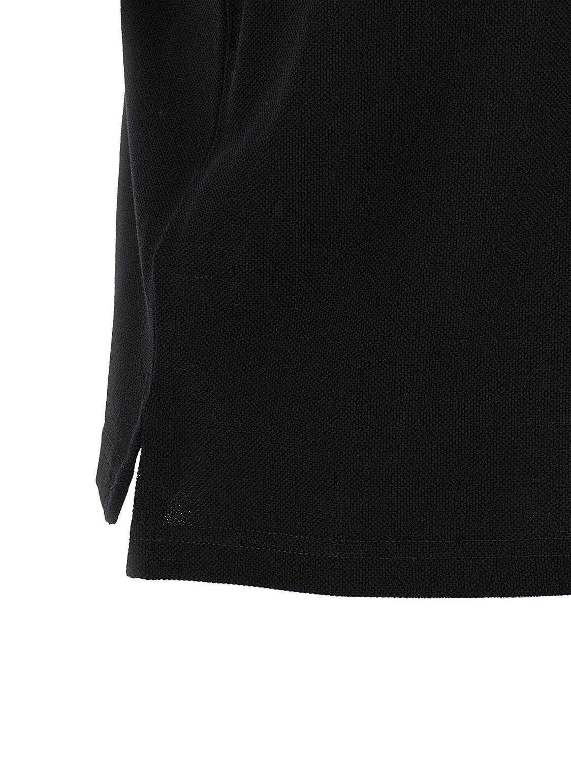 Black Cotton Polo Shirt