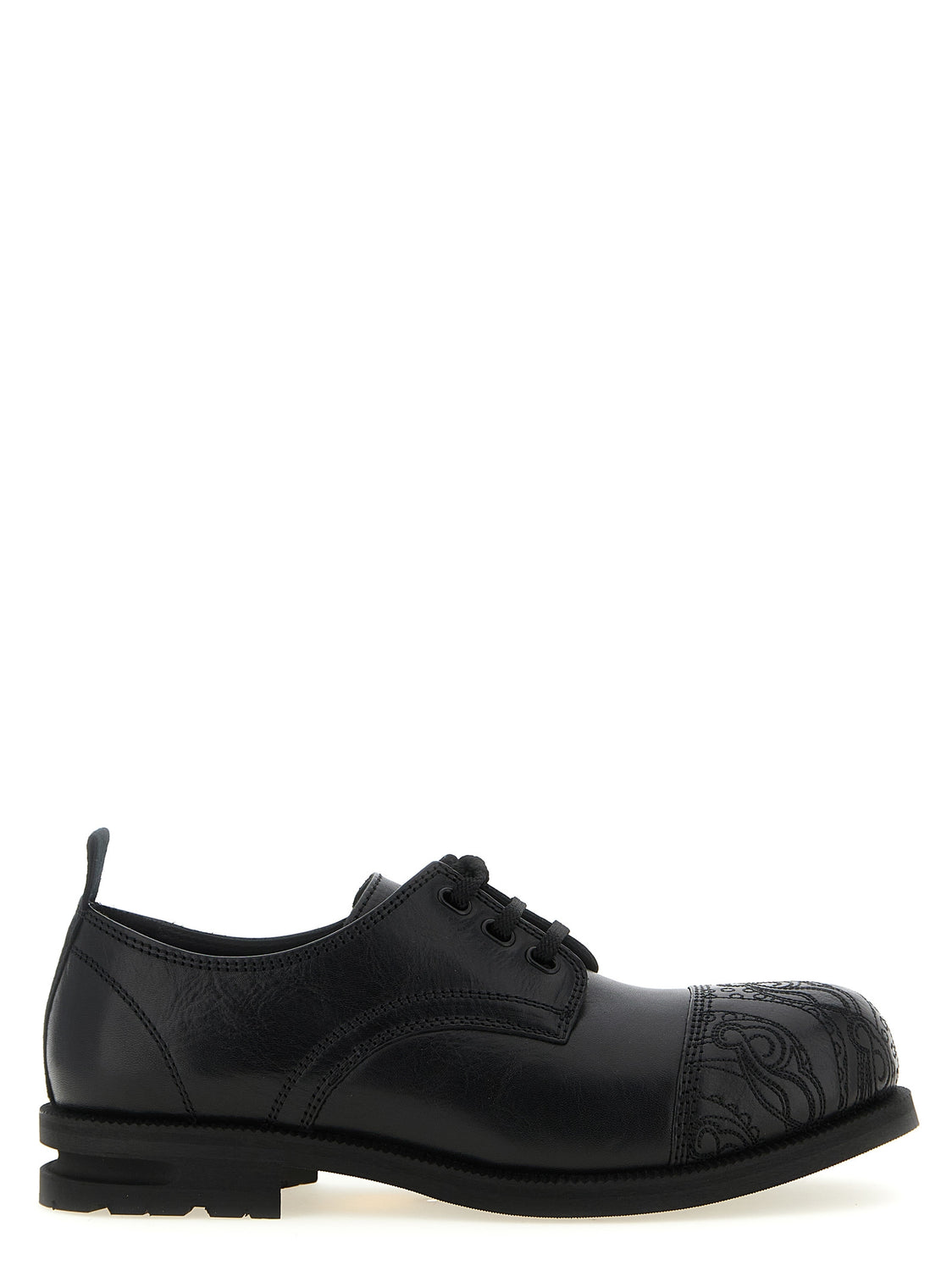 Black Calfskin Oxfords And Derbies