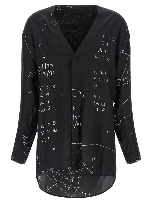 Black Viscose Blouse