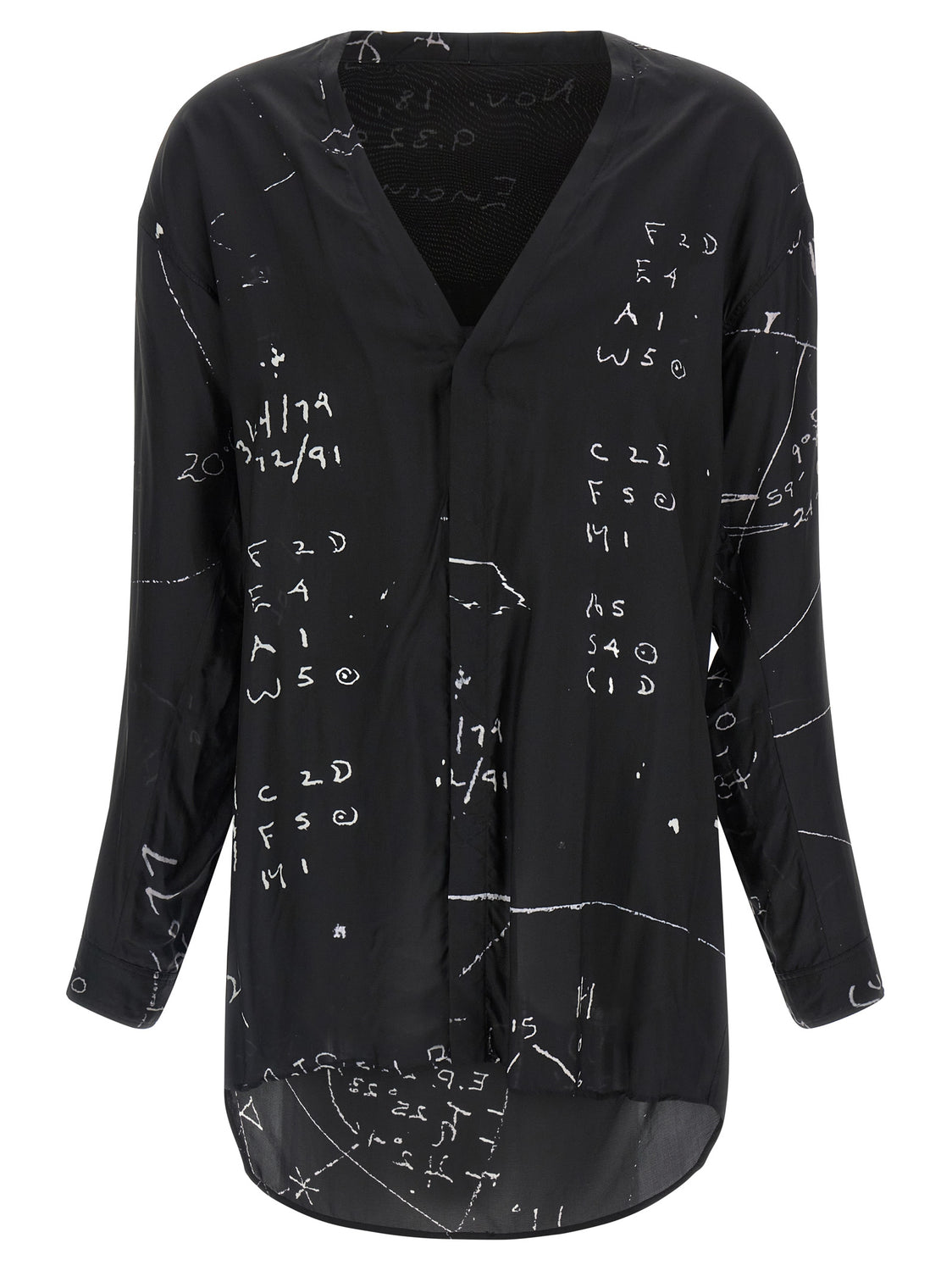 Black Viscose Blouse