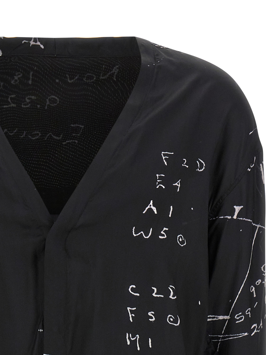 Black Viscose Blouse