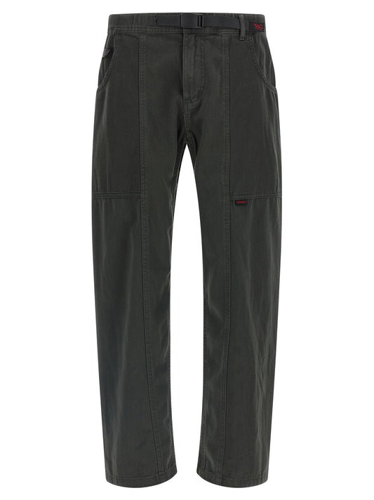 Gray Cotton Cargo Pants