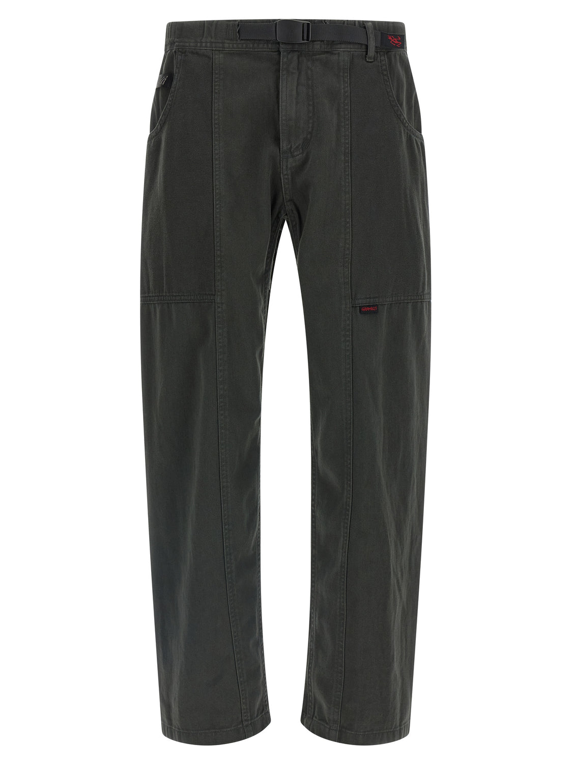Gray Cotton Cargo Pants