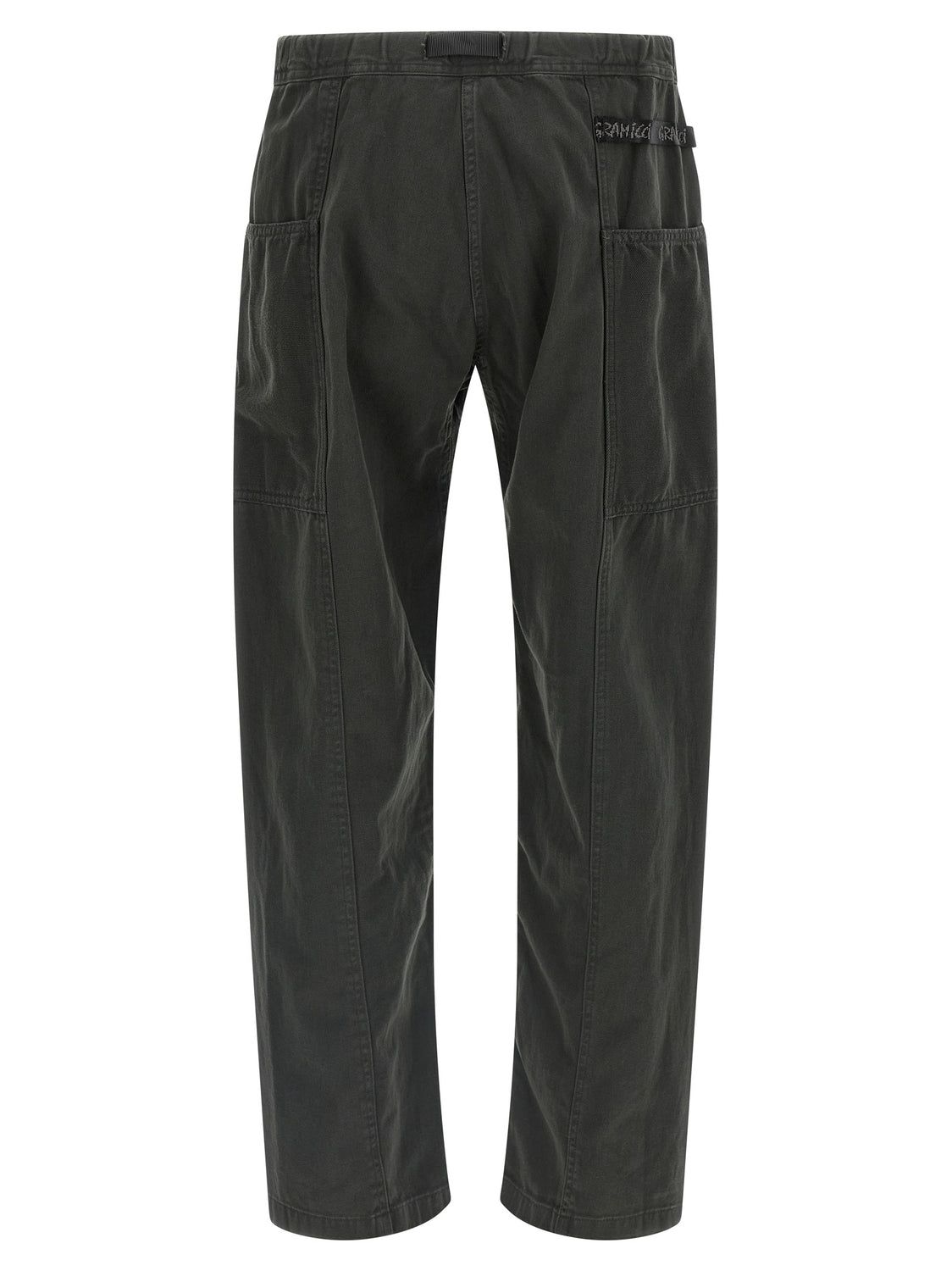Gray Cotton Cargo Pants