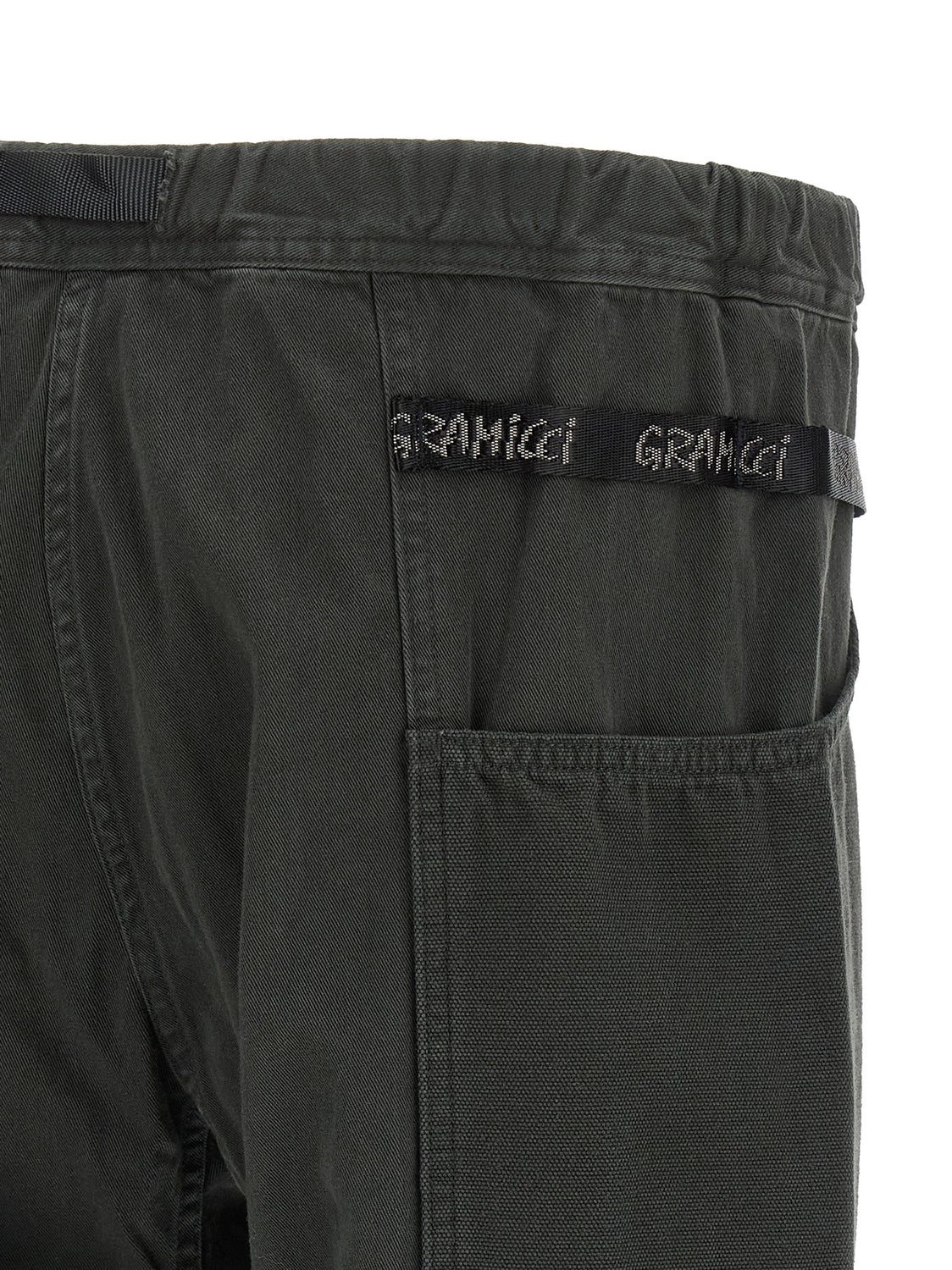Gray Cotton Cargo Pants
