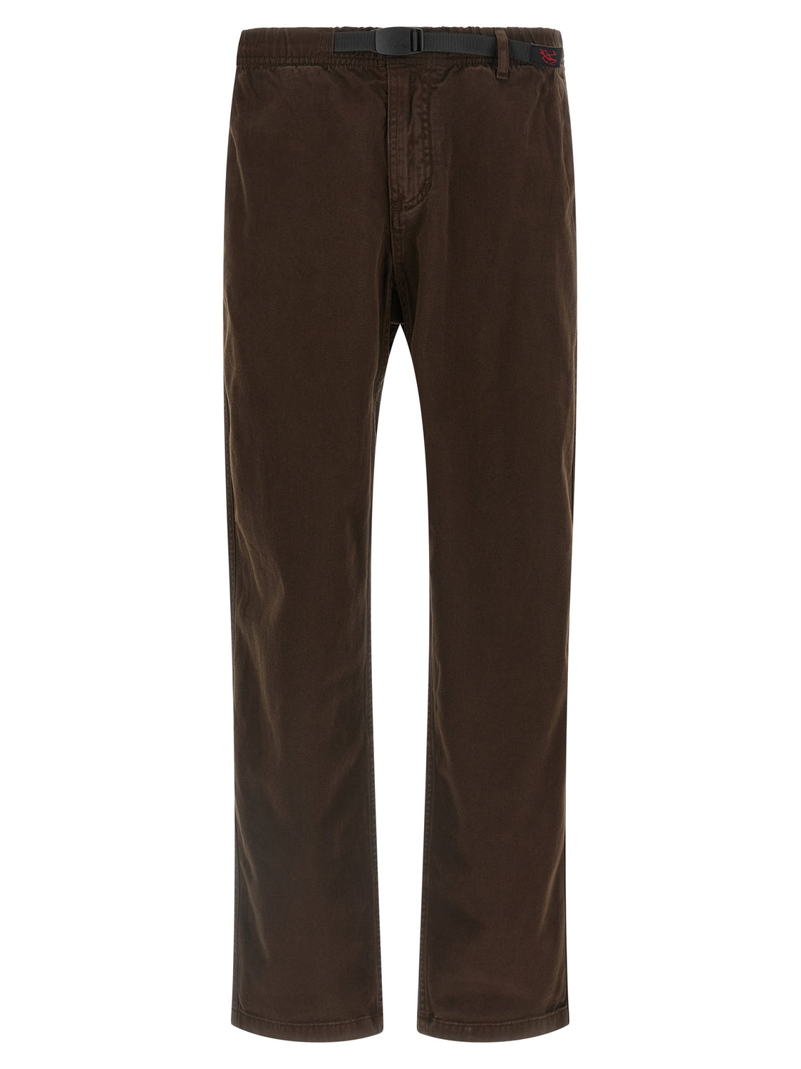 Brown Cotton Casual Pants