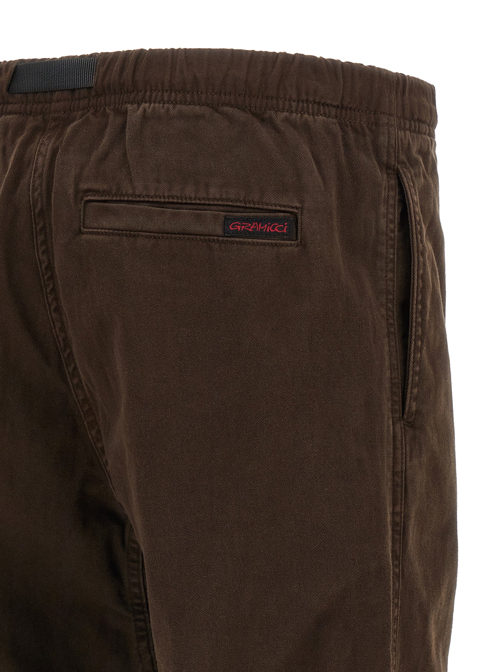 Brown Cotton Casual Pants