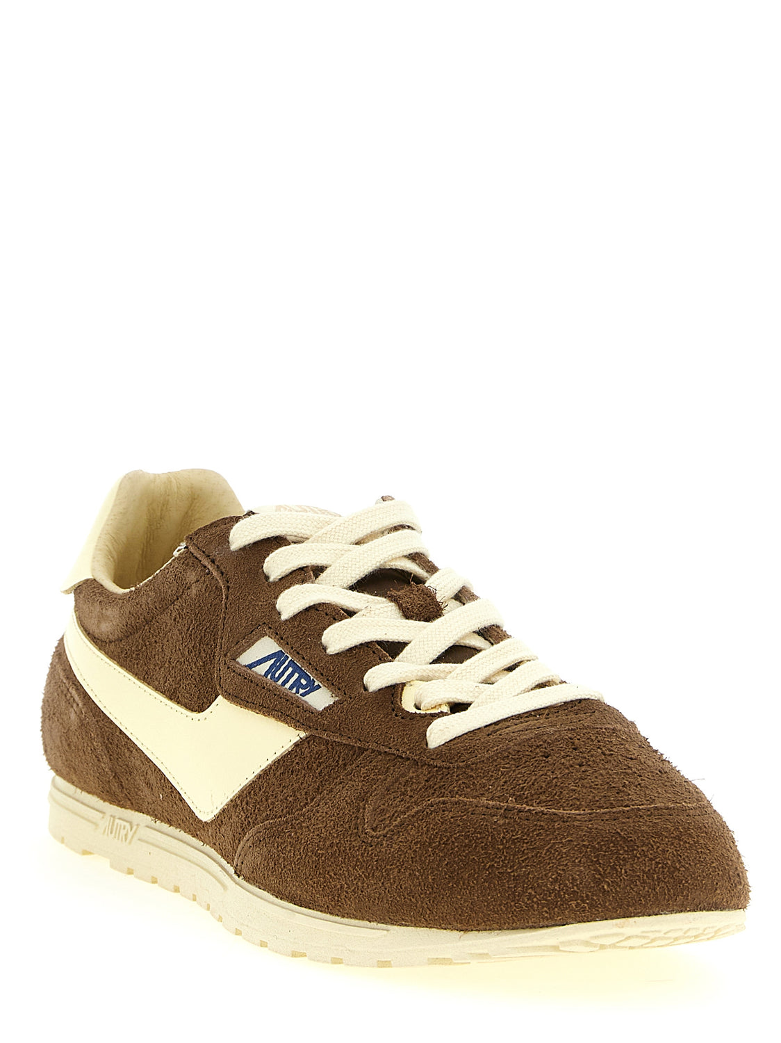 Brown Cowhide Athletic Sneakers