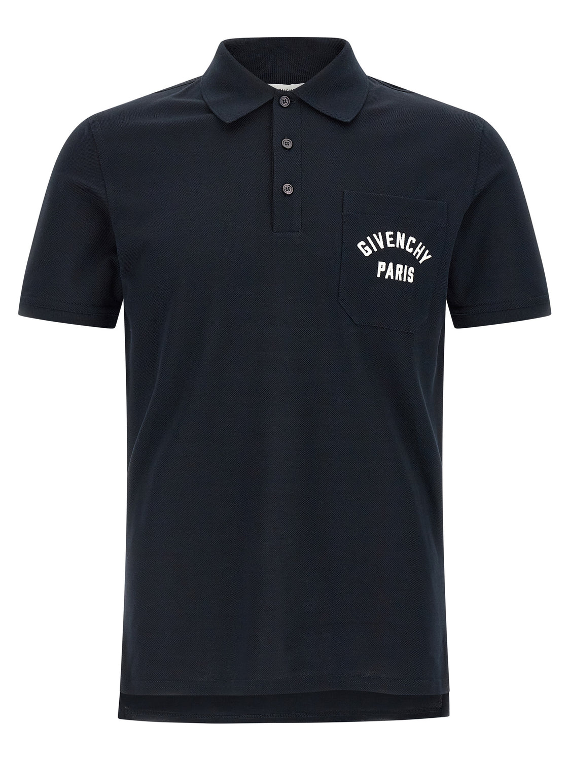 Blue Cotton Polo Shirt