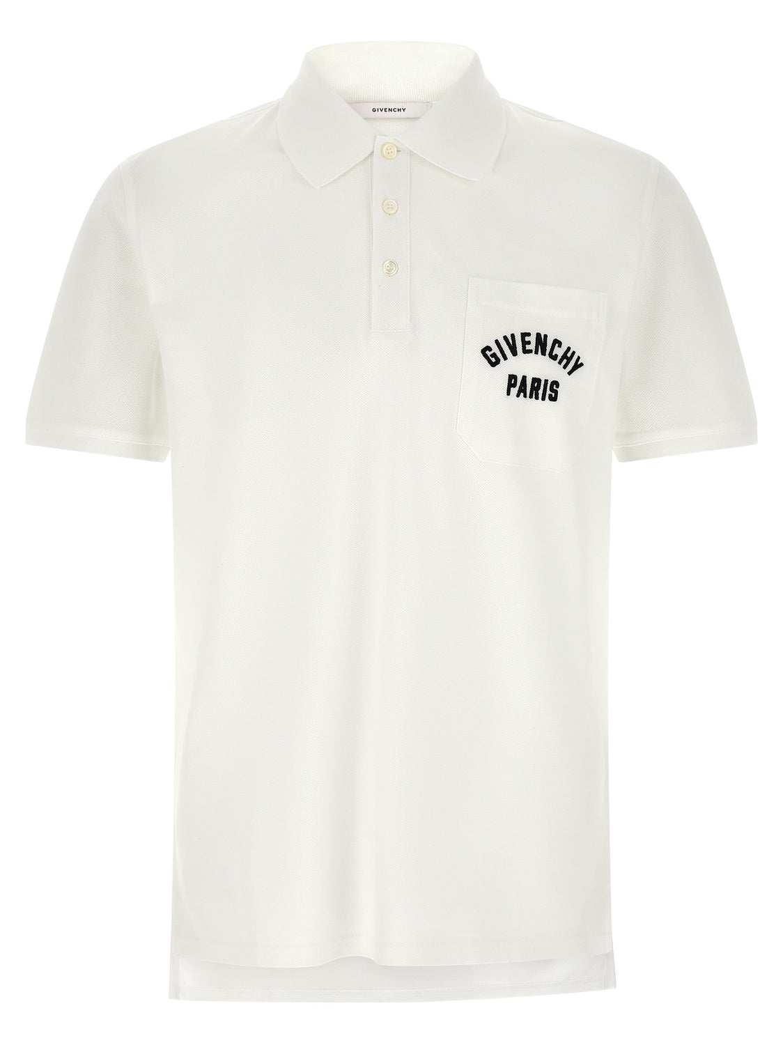 White Cotton Polo Shirt