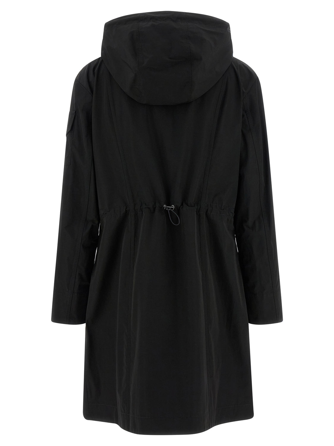 Black Polyester Parka