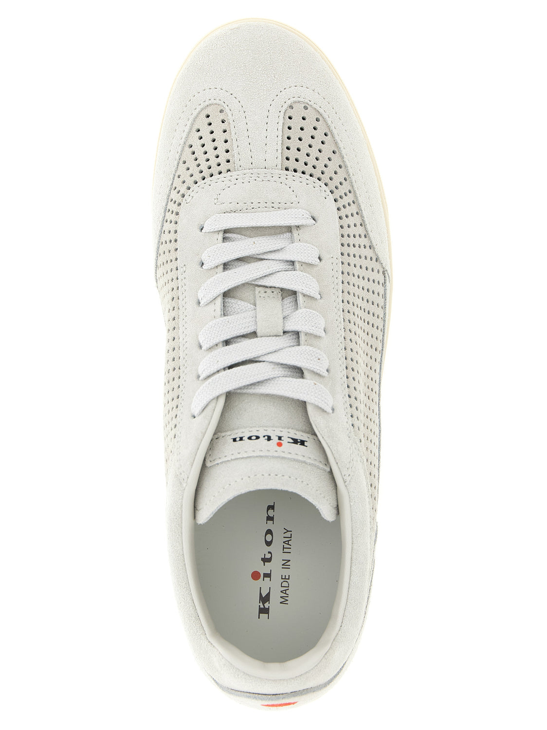 Gray Calfskin Low Top Sneakers