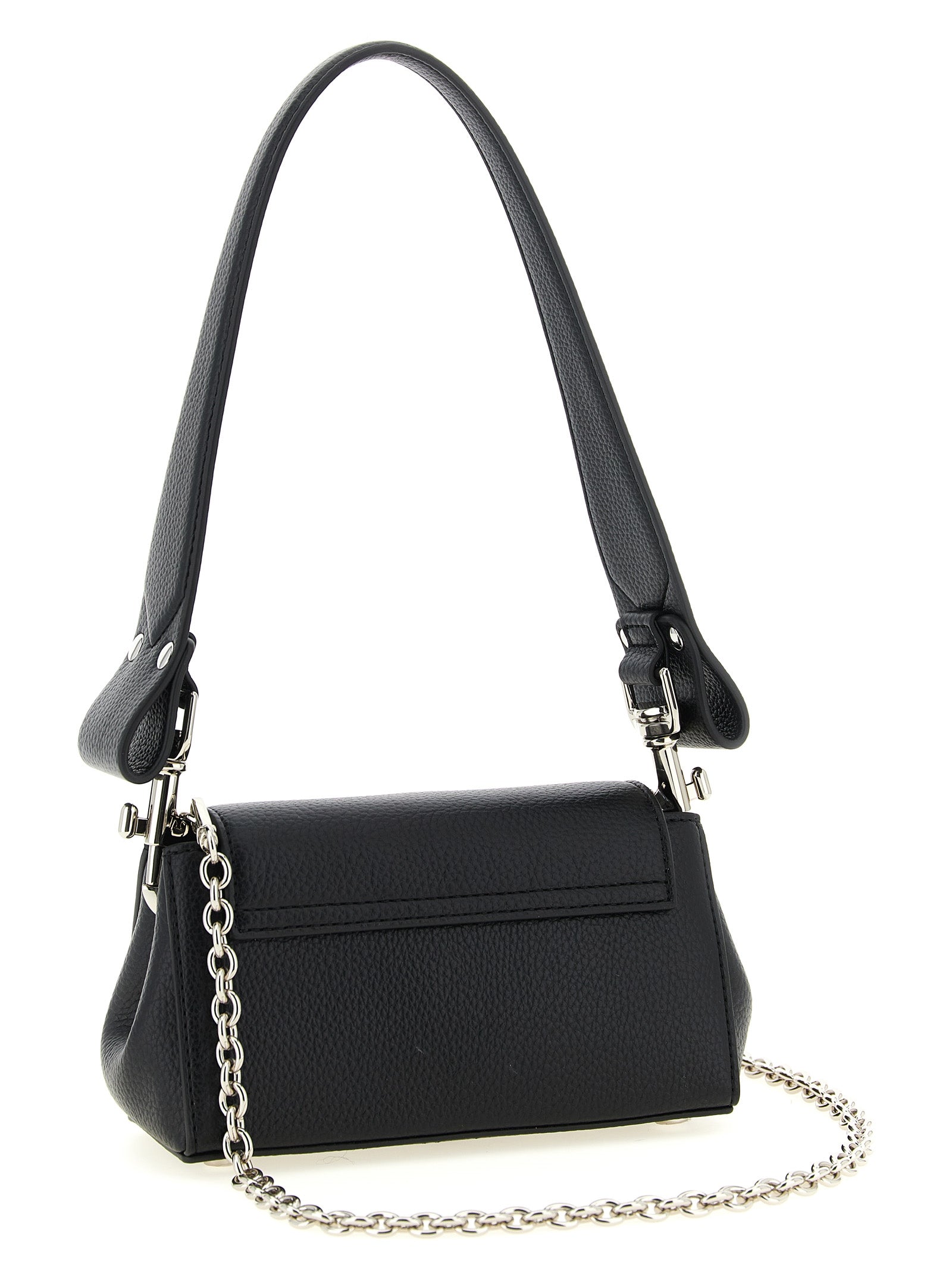 Black Polyethylene Shoulder Bag