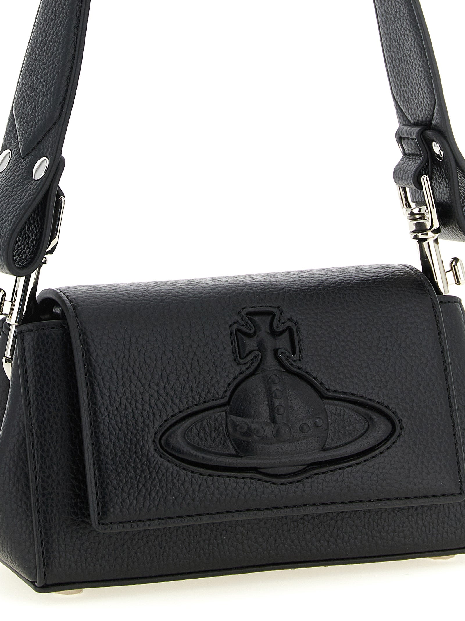 Black Polyethylene Shoulder Bag