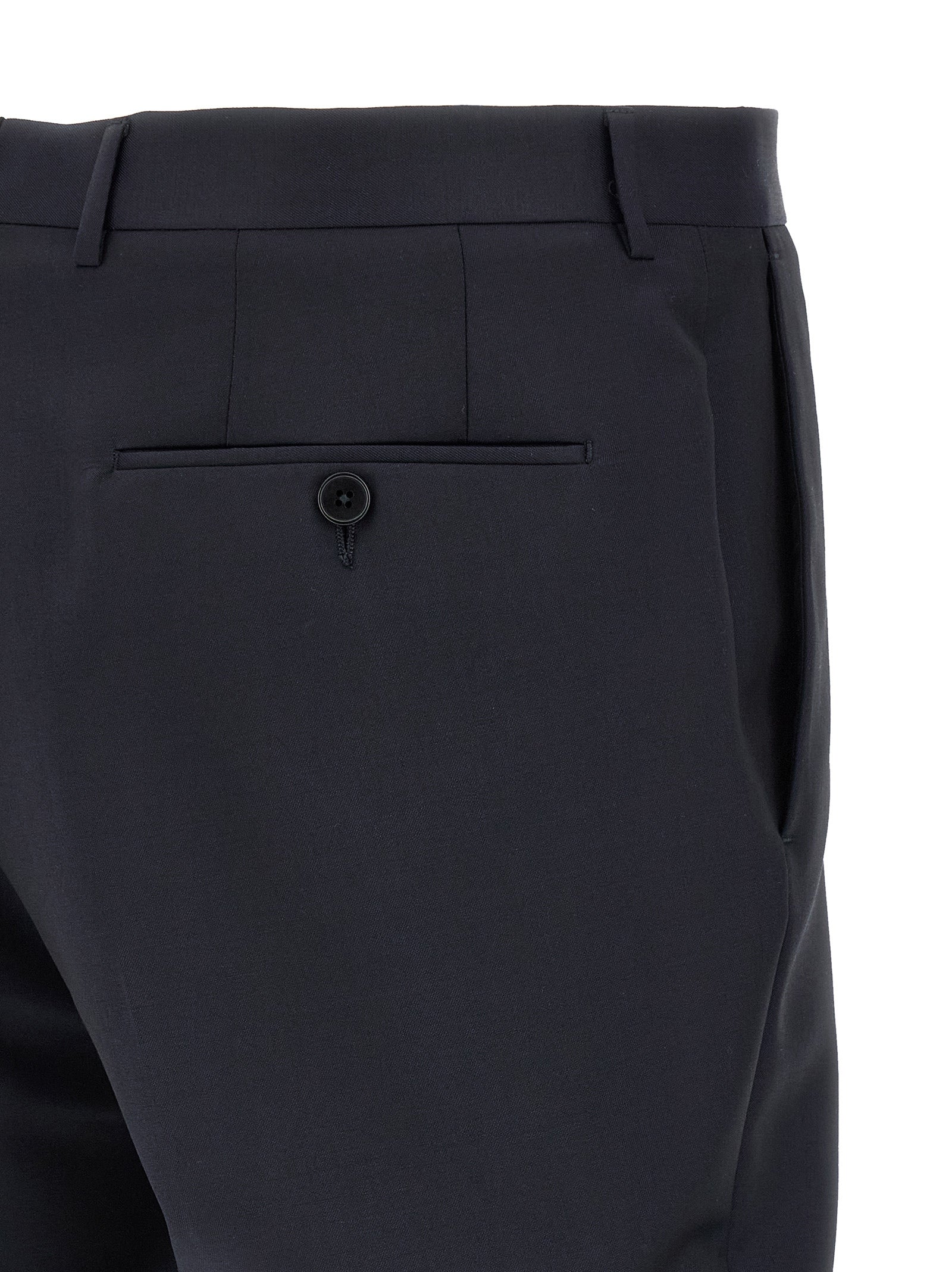 Blue Wool Two-Piece Suit