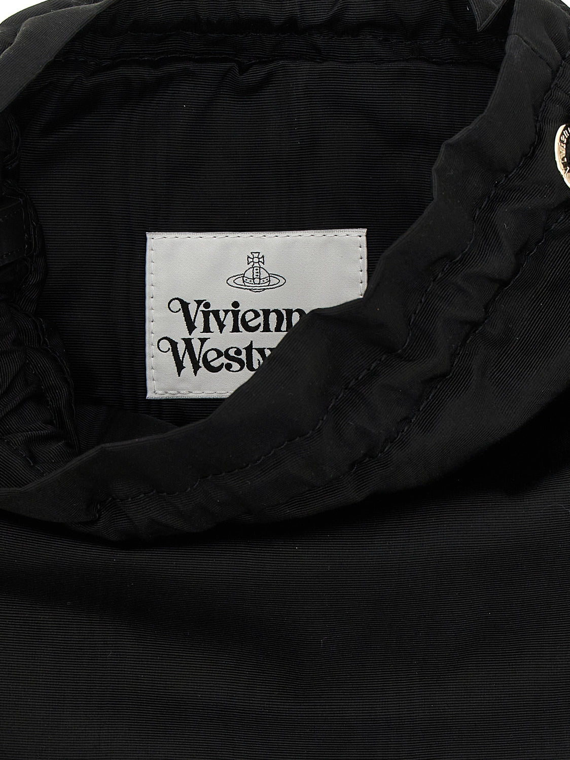 Black Viscose Handbag