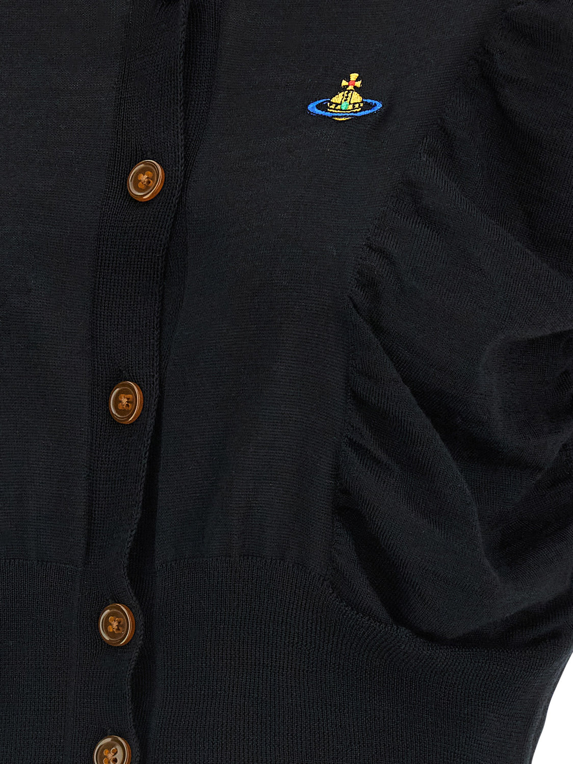 Black Wool Cardigan