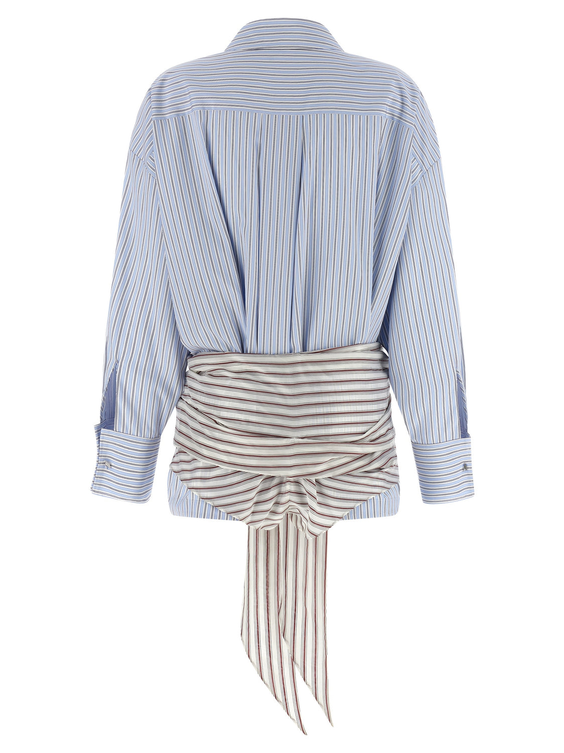 Blue Cotton Short Dress