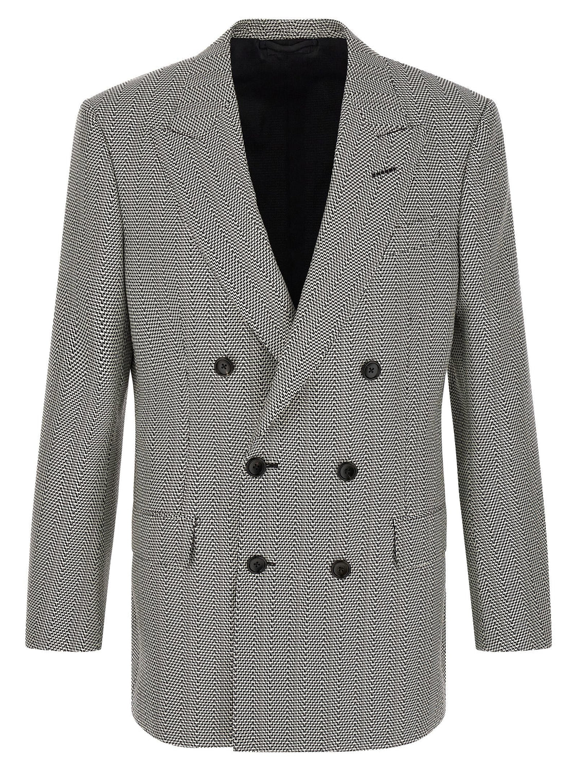 Bicolor Silk Blazer