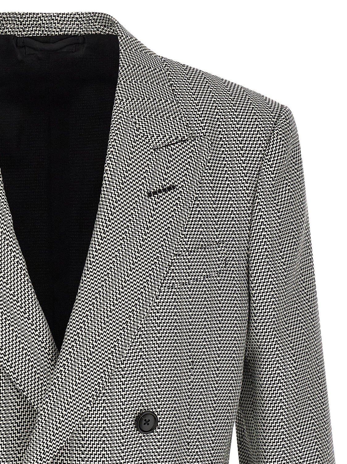 Bicolor Silk Blazer