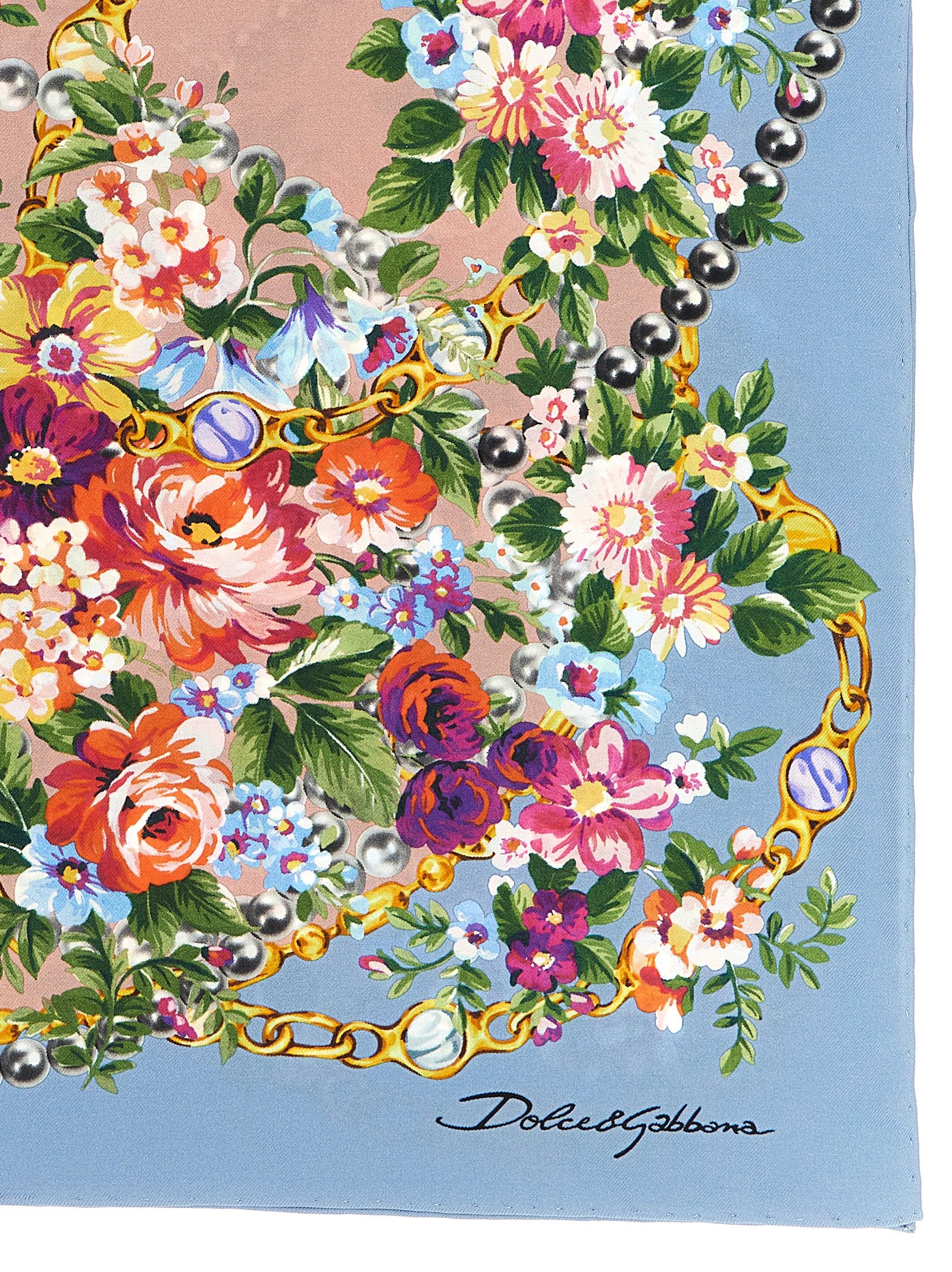 Blue Silk Scarf